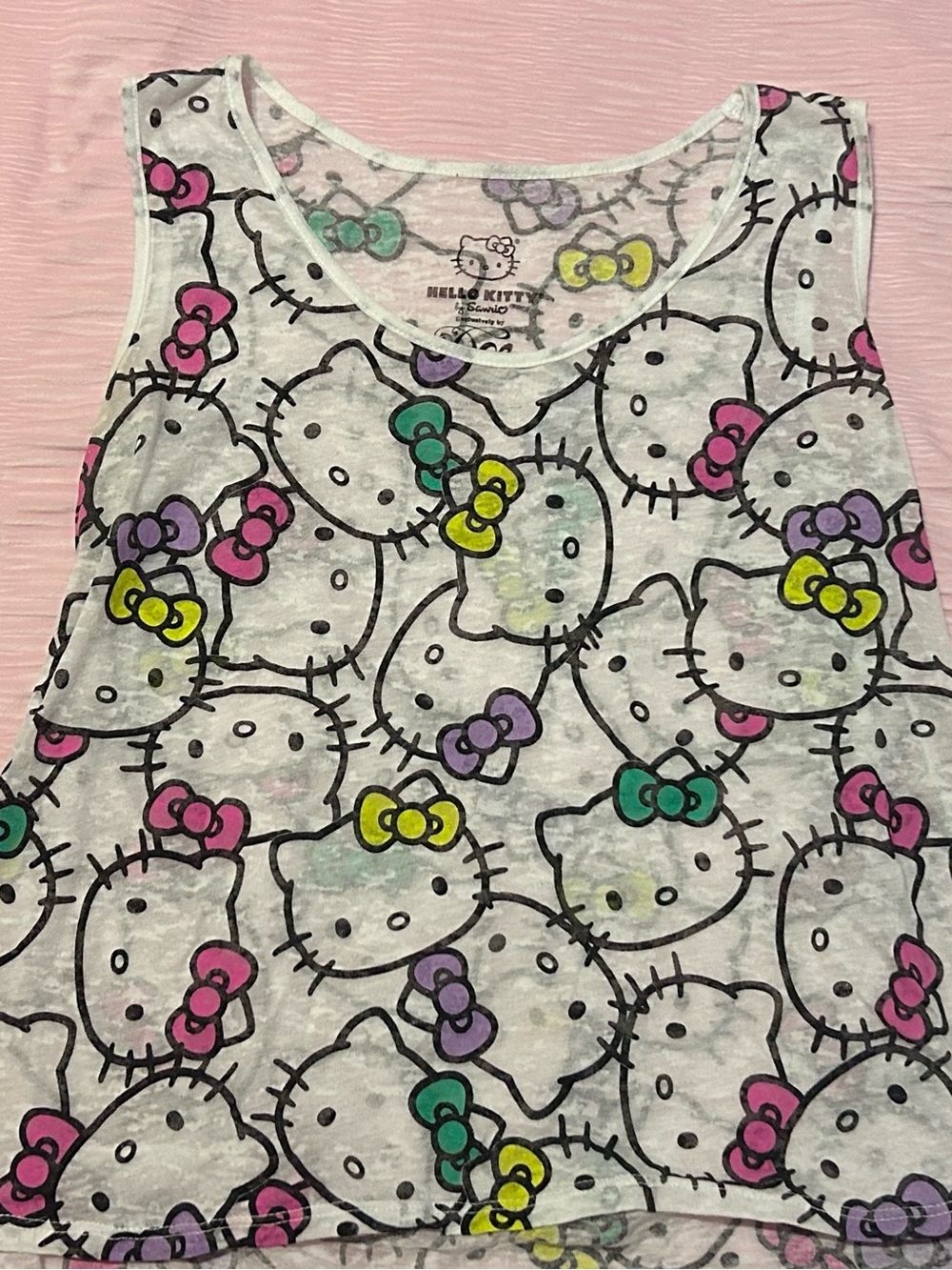 Hello Kitty tank top  with Multicolor Bows
